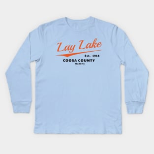 Lay Lake • Coosa County Kids Long Sleeve T-Shirt